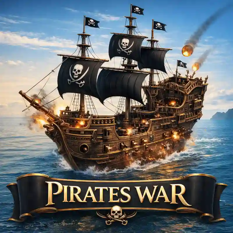 Pirates War casino slot game interface